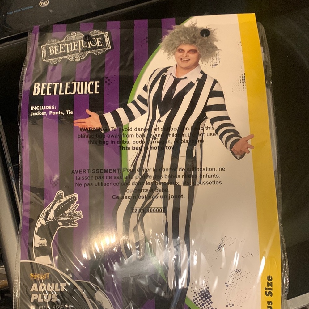 Beetlejuice costume XXL